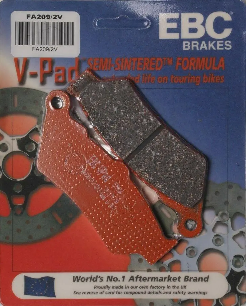 Ebc Fa209/2V Touring Bike Semi-Sintered V Brake Pads 1