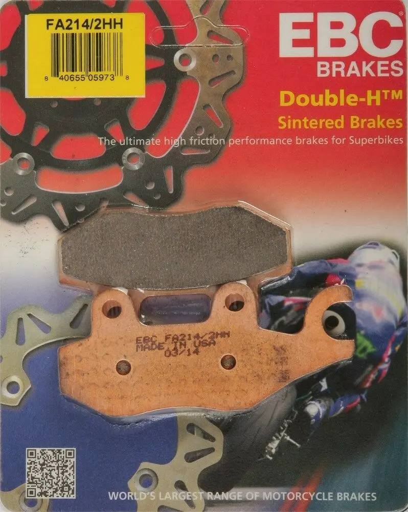 Ebc - Fa214/2Hh - Double-H Sintered Brake Pads - Made In Usa 1