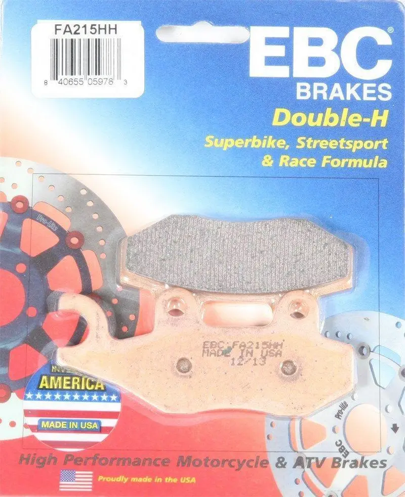 Ebc - Fa215hh - Double-H Sintered Brake Pads - Made In Usa 1