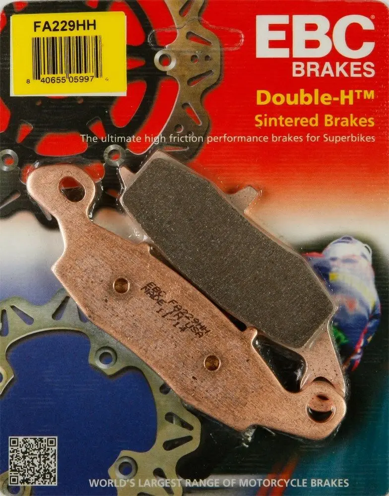 Ebc - Fa229hh - Double-H Sintered Brake Pads - Made In Usa 1
