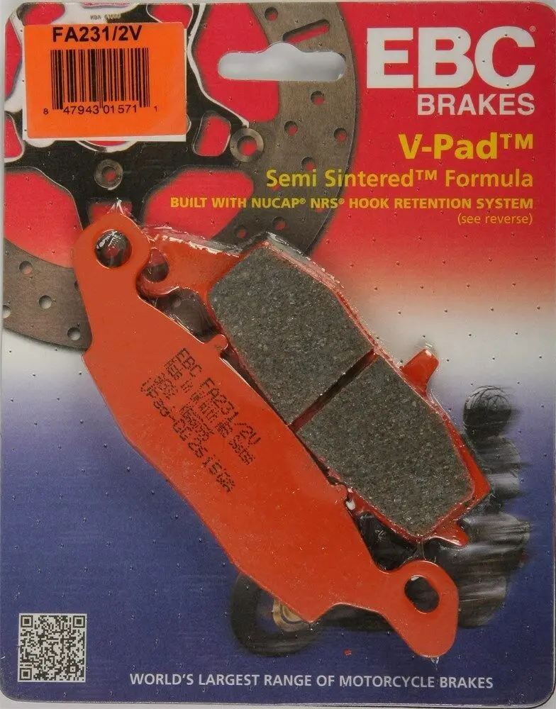 Ebc Fa231/2V Touring Bike Semi-Sintered V Brake Pads 1