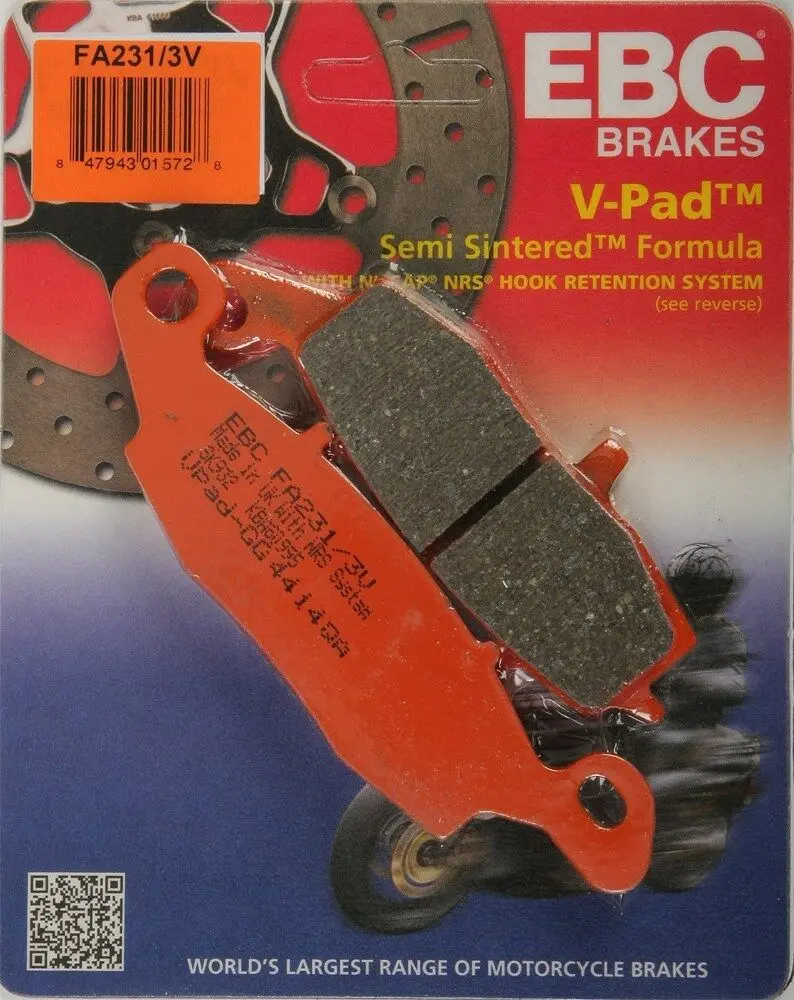 Ebc Fa231/3V Touring Bike Semi-Sintered V Brake Pads 1