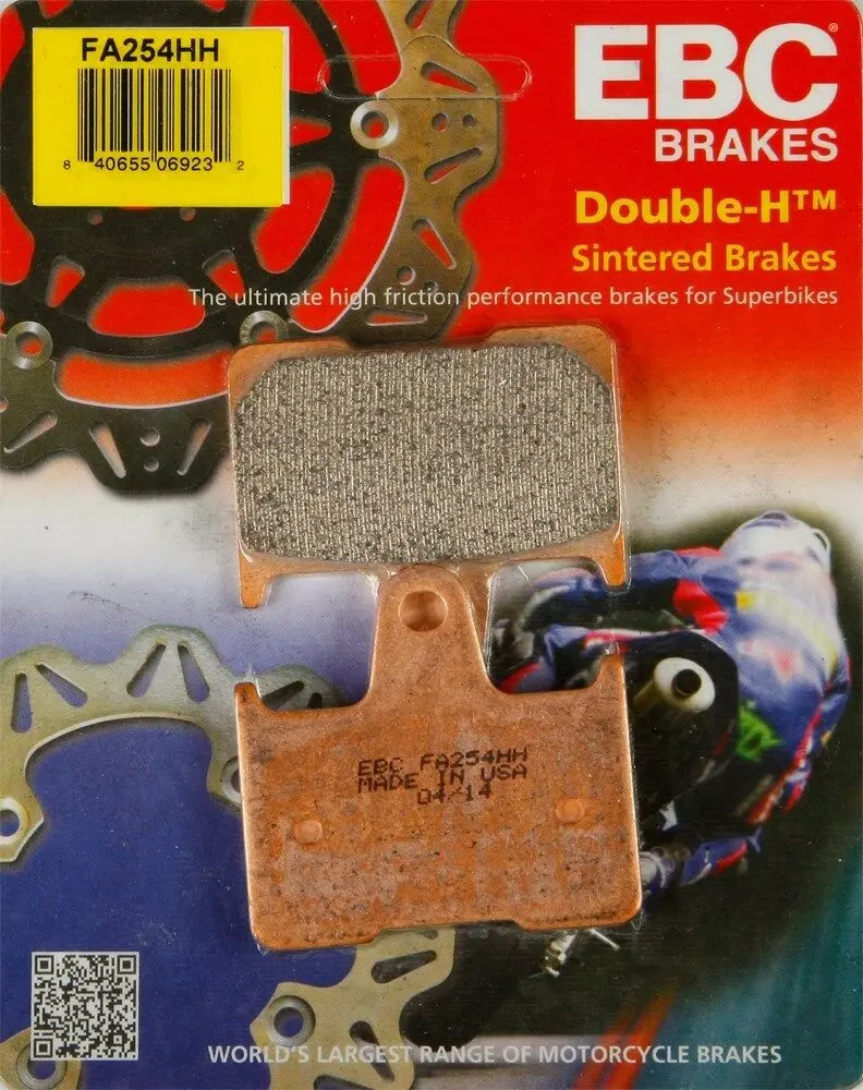 Ebc - Fa254hh - Double-H Sintered Brake Pads - Made In Usa 1