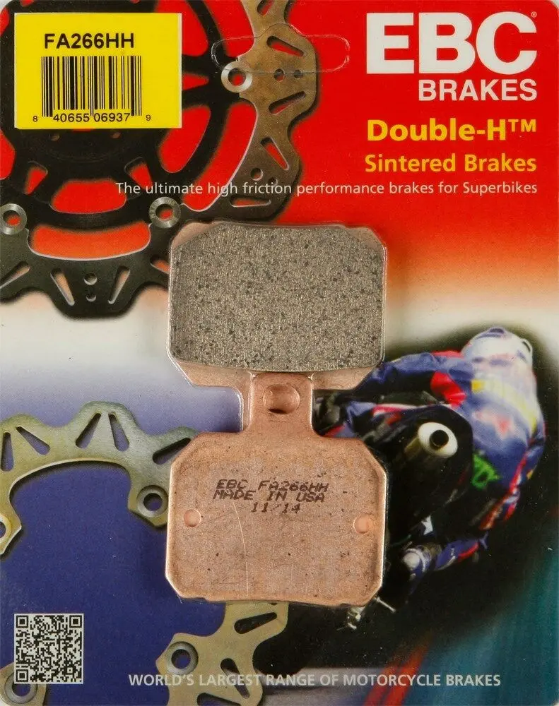 Ebc - Fa266hh - Double-H Sintered Brake Pads - Made In Usa 1