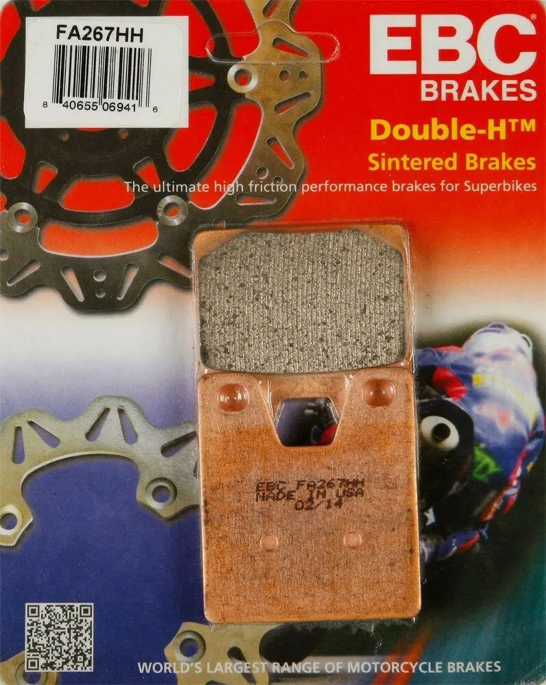 Ebc - Fa267hh - Double-H Sintered Brake Pads - Made In Usa 1