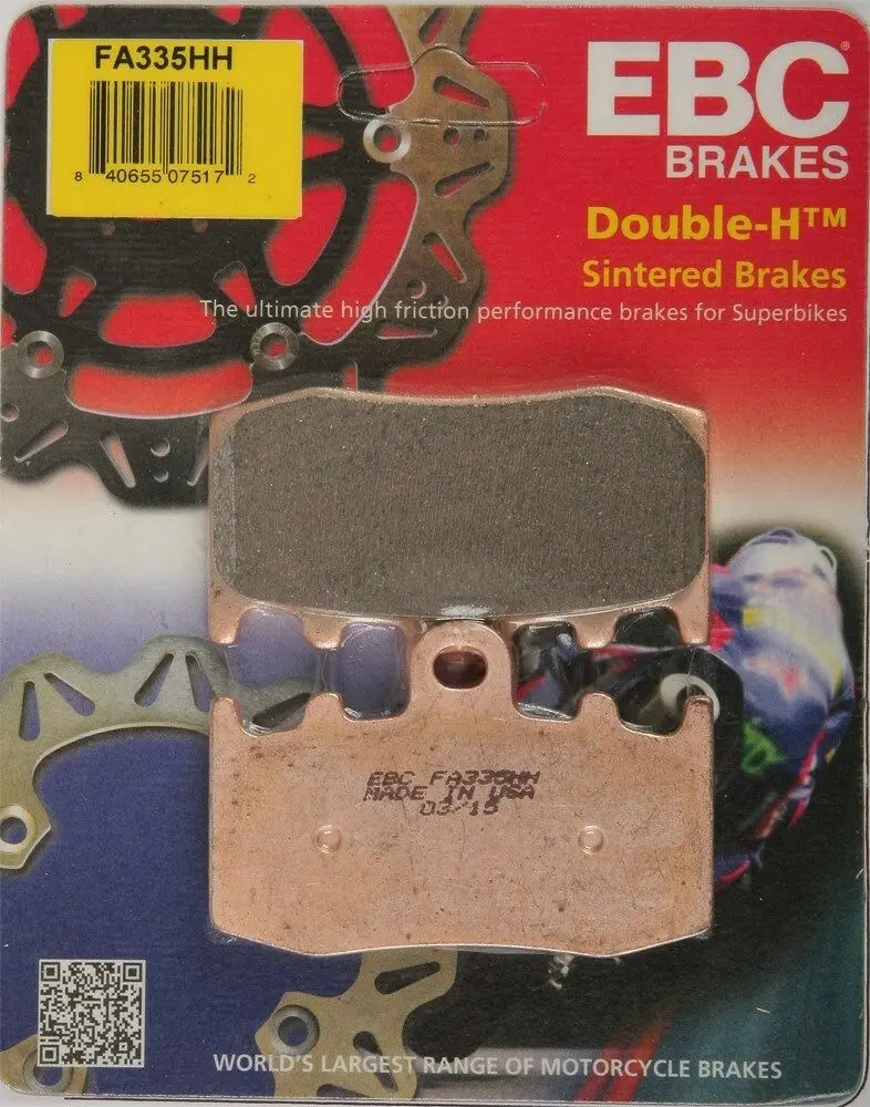 Ebc - Fa335hh - Double-H Sintered Brake Pads - Made In Usa 1