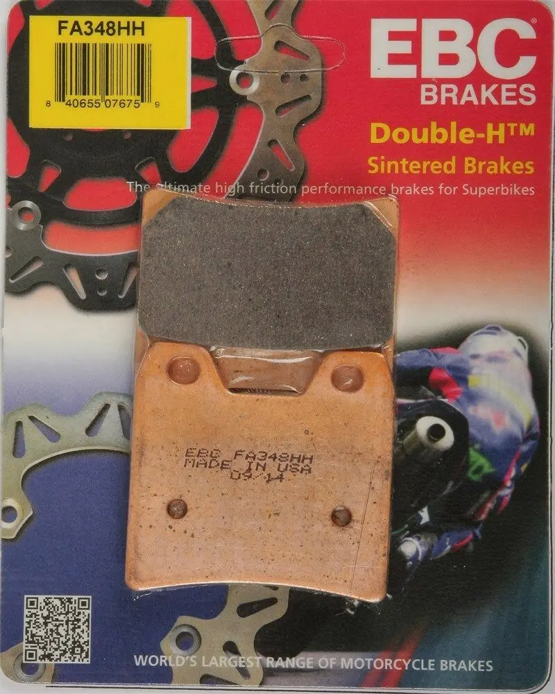 Ebc - Fa348hh - Double-H Sintered Brake Pads - Made In Usa 1