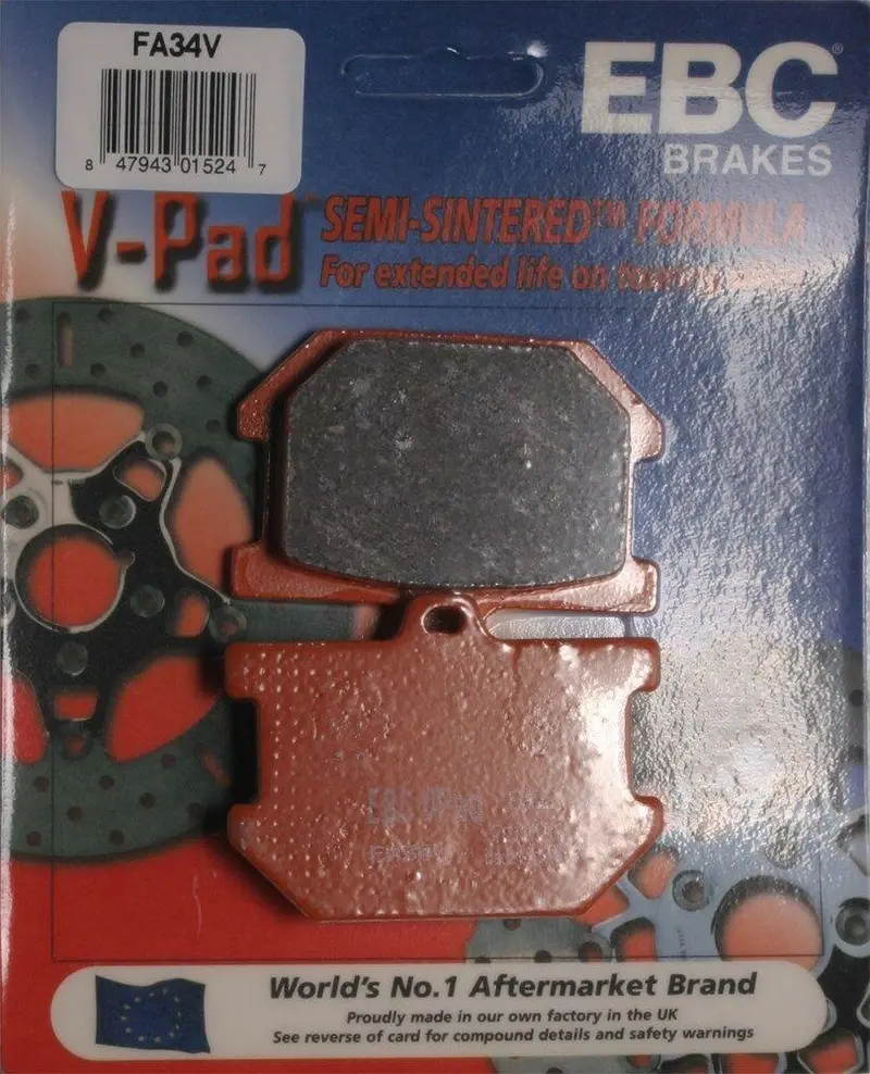 Ebc Fa34v Touring Bike Semi-Sintered V Brake Pads 1