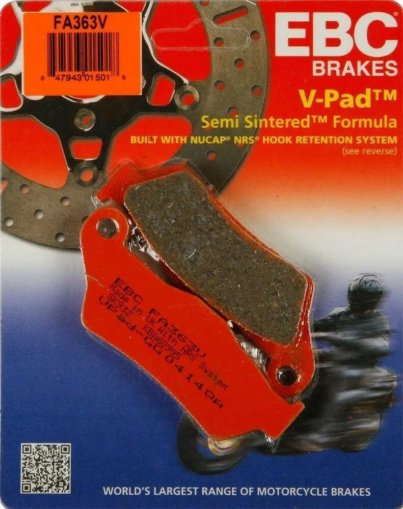 Ebc Fa363v Touring Bike Semi-Sintered V Brake Pads 1