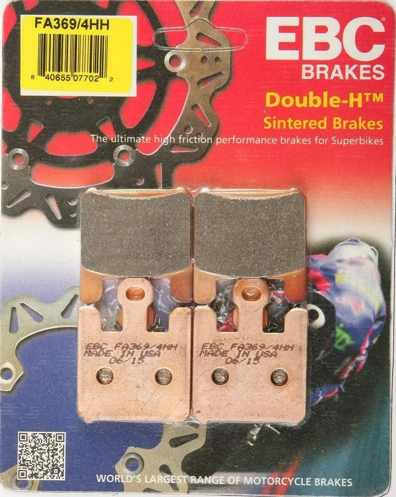 Ebc - Fa369/4Hh - Double-H Sintered Brake Pads - Made In Usa 1