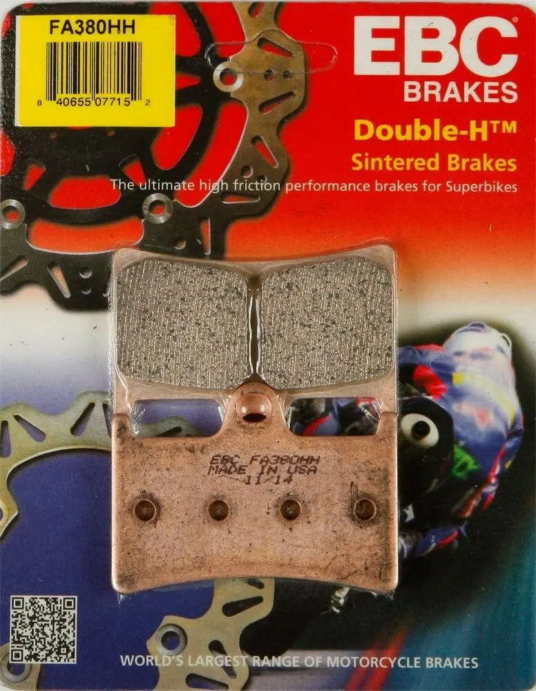 Ebc - Fa380hh - Double-H Sintered Brake Pads - Made In Usa 1