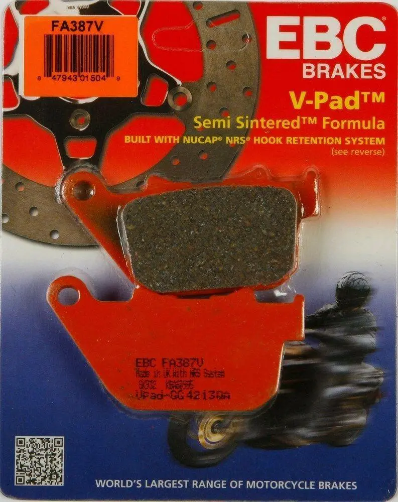 Ebc Fa387v Touring Bike Semi-Sintered V Brake Pads 1
