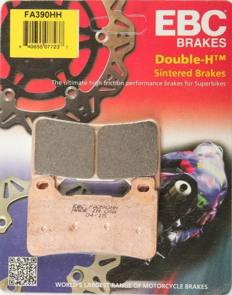 Ebc - Fa390hh - Double-H Sintered Brake Pads - Made In Usa 1