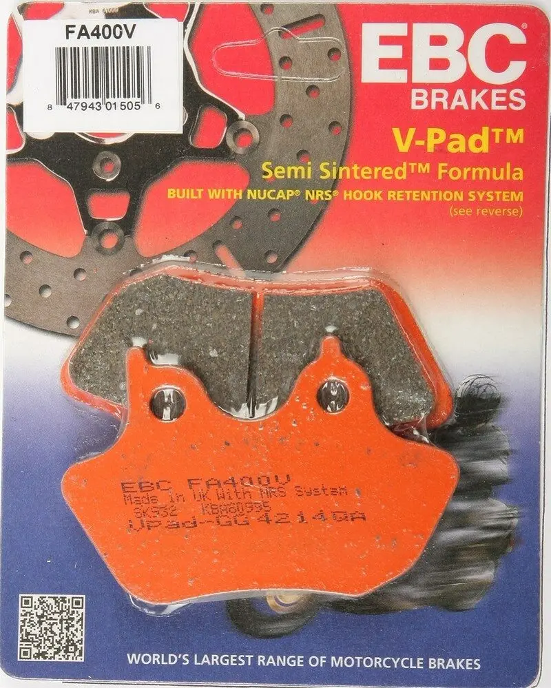 Ebc Fa400v Touring Bike Semi-Sintered V Brake Pads 1