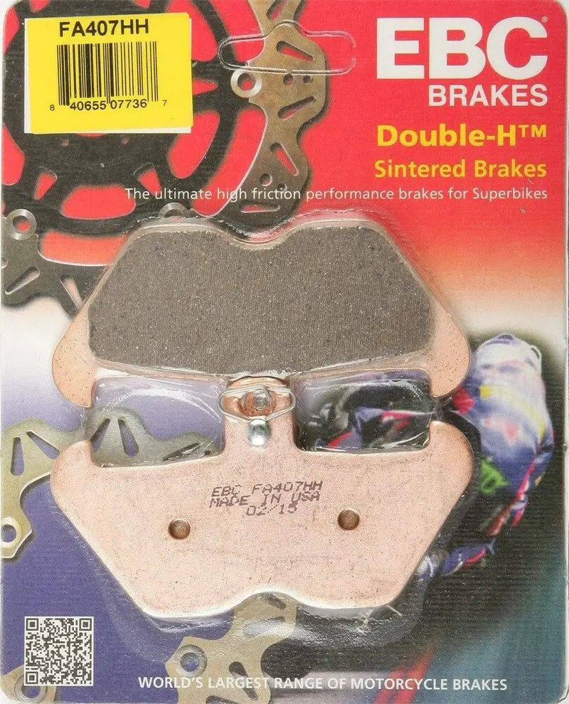 Ebc - Fa407hh - Double-H Sintered Brake Pads - Made In Usa 1