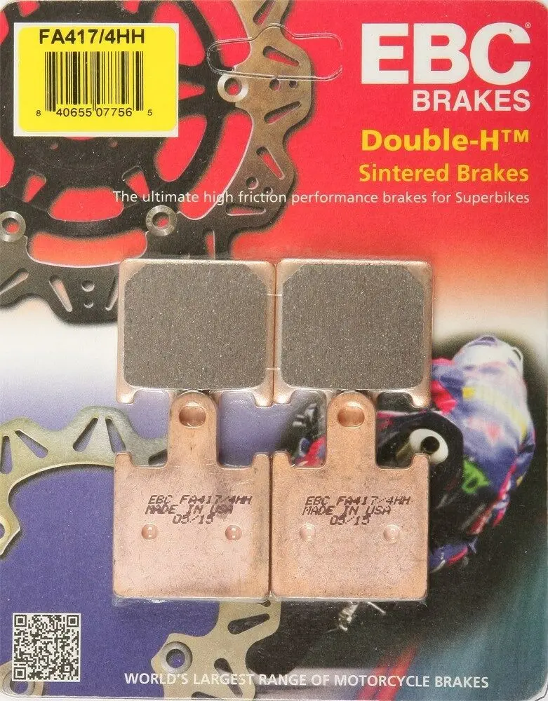 Ebc - Fa417/4Hh - Double-H Sintered Brake Pads - Made In Usa 1