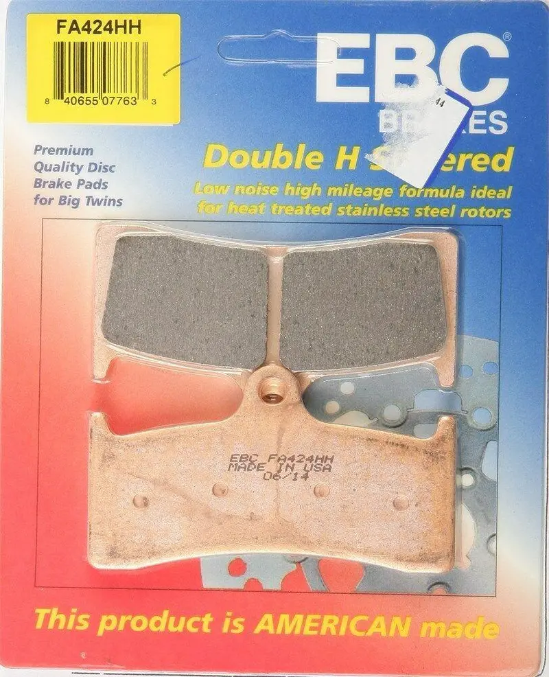 Ebc - Fa424hh - Double-H Sintered Brake Pads - Made In Usa 1