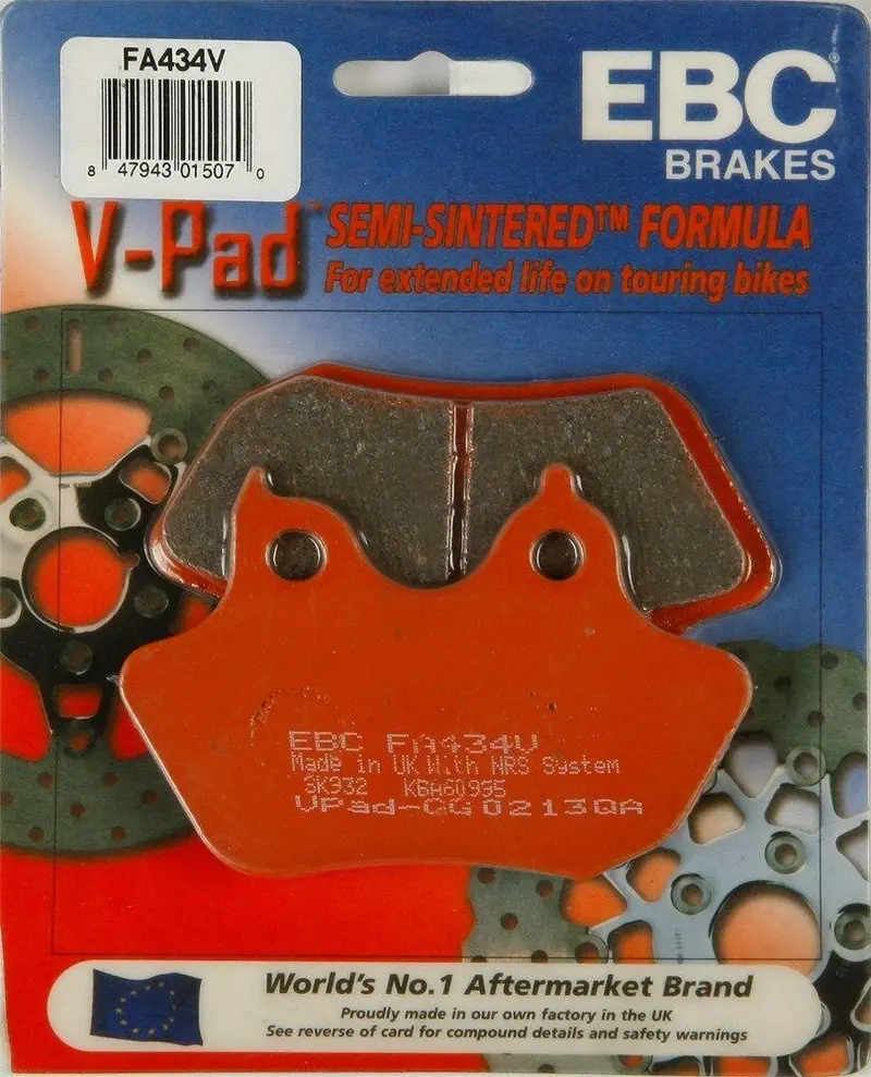 Ebc Fa434v Touring Bike Semi-Sintered V Brake Pads 1