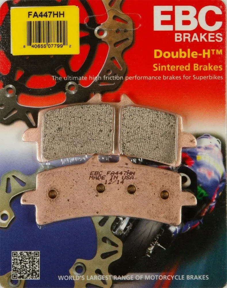 Ebc - Fa447hh - Double-H Sintered Brake Pads - Made In Usa 1