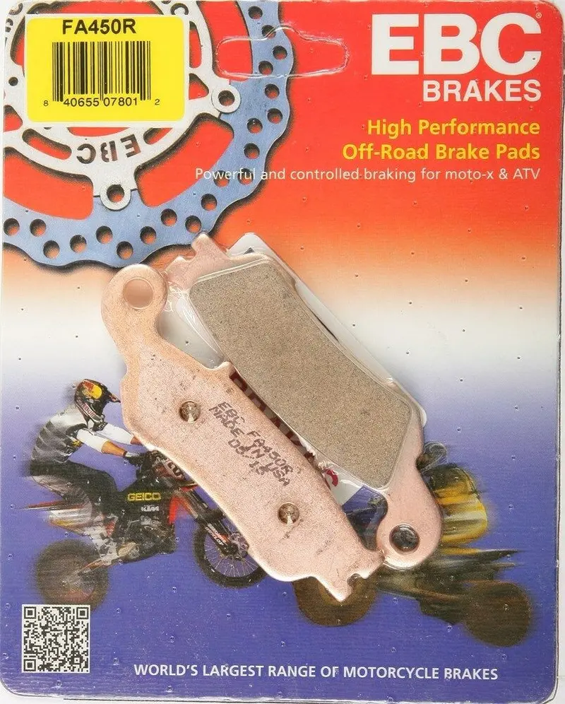 Ebc - Fa450r - R Series Sintered Brake Pads Yamaha Yz125 Yz250 2008-2016 Front 1