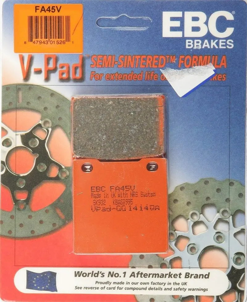 Ebc Fa45v Touring Bike Semi-Sintered V Brake Pads 1