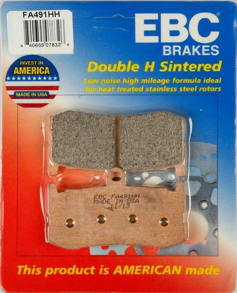 Ebc - Fa491hh - Double-H Sintered Brake Pads - Made In Usa 1