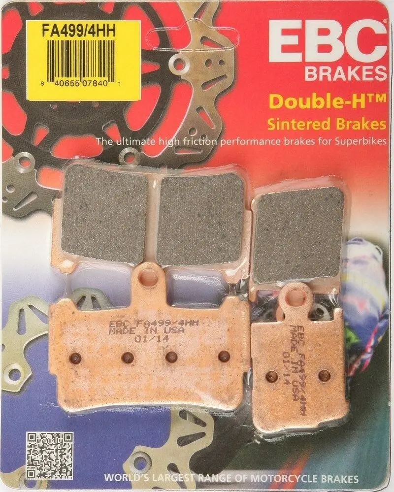 Ebc - Fa499/4Hh - Double-H Sintered Brake Pads - Made In Usa 1