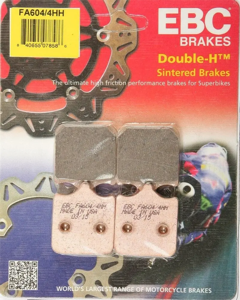 Ebc - Fa604/4Hh - Double-H Sintered Brake Pads - Made In Usa 1