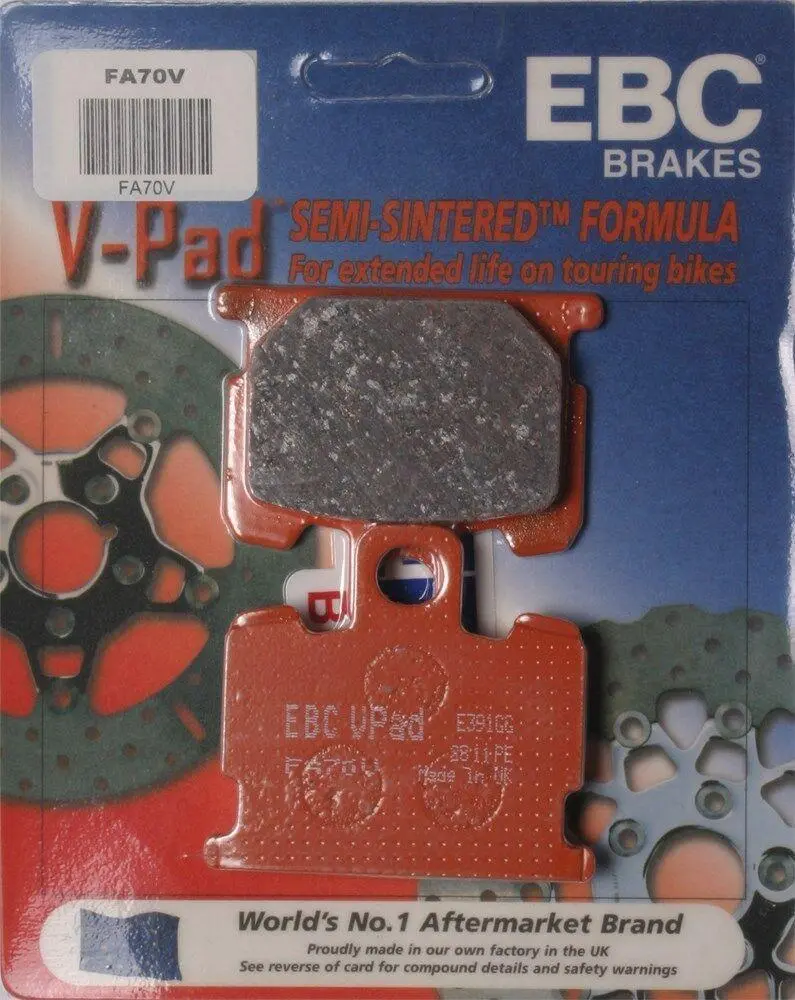 Ebc Fa70v Touring Bike Semi-Sintered V Brake Pads 1