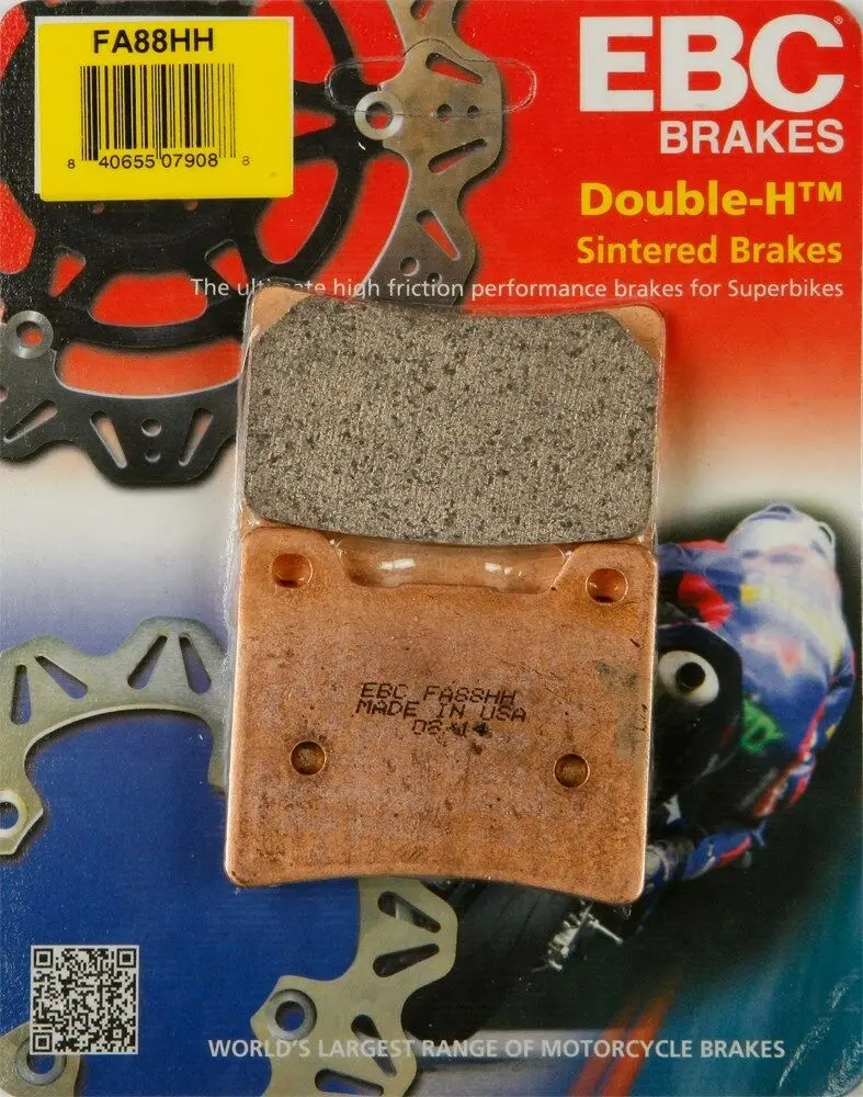 Ebc - Fa88hh - Double-H Sintered Brake Pads - Made In Usa 1