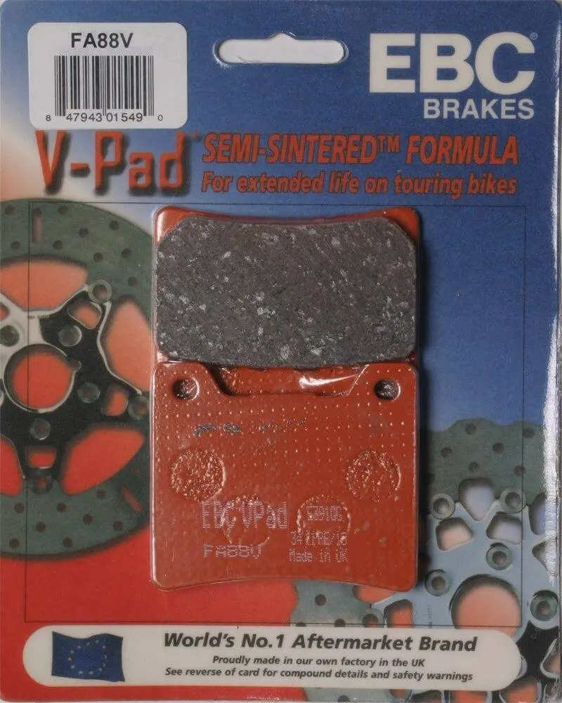 Ebc Fa88v Touring Bike Semi-Sintered V Brake Pads 1