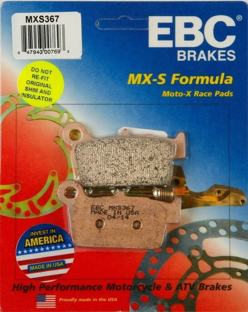 Ebc - Mxs367 - Mxs Series Race Sintered Brake Pads 1