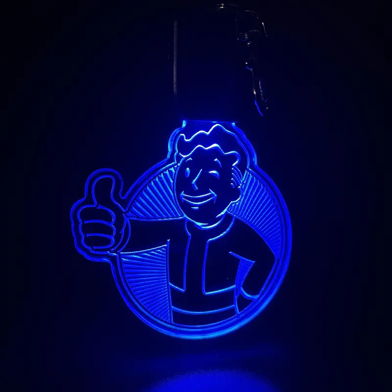Fallout Boy Led Light Acrylic Keychain , Christmas Tree Ornament 1