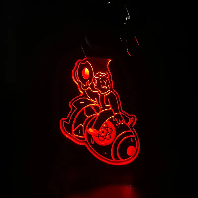 Fallout Led Light Acrylic Keychain , Christmas Tree Ornament 1