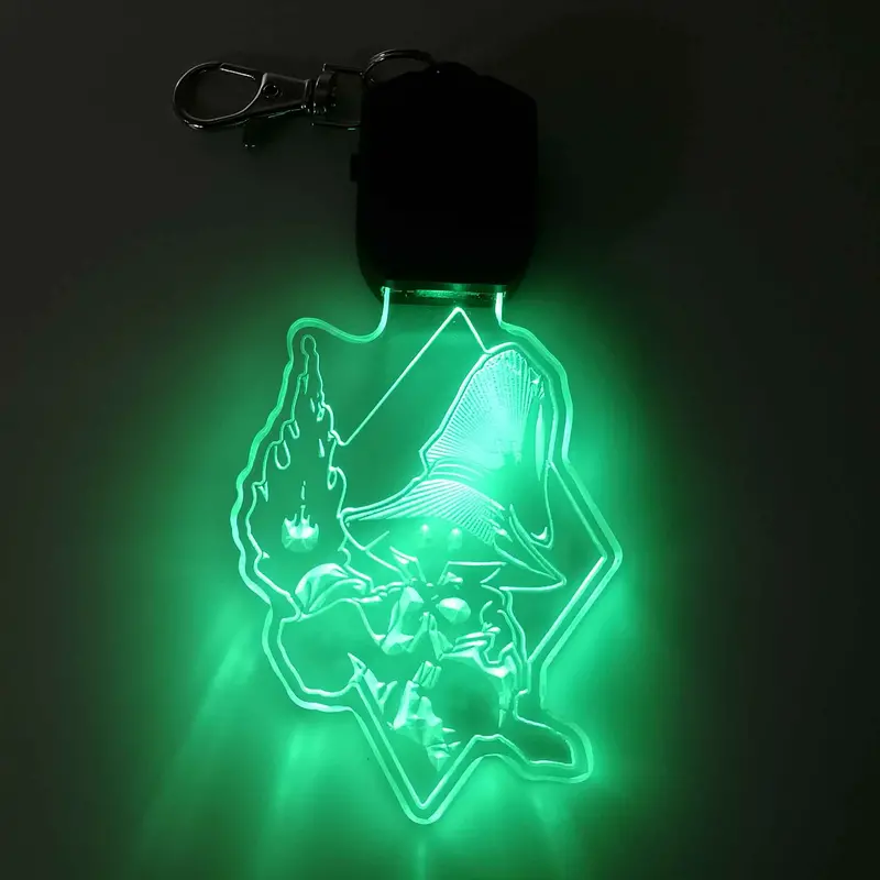 Final Fantasy Black Mage Led Light Acrylic Keychain , Christmas Tree Ornament 1