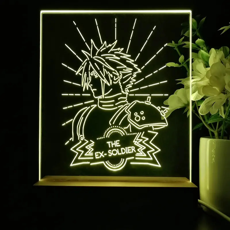 Final Fantasy Cloud Game Room Led Sign Lamp Display 1