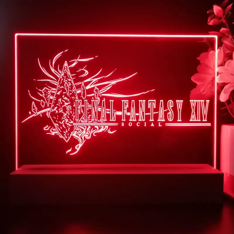 Final Fantasy Xiv Neon Sign Game Room Lamp 1