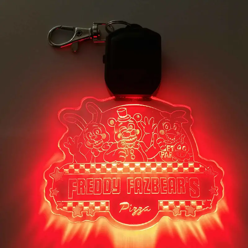 Five Nights At Freddy's 2 Led Light Acrylic Keychain , Christmas Tree Ornament 1