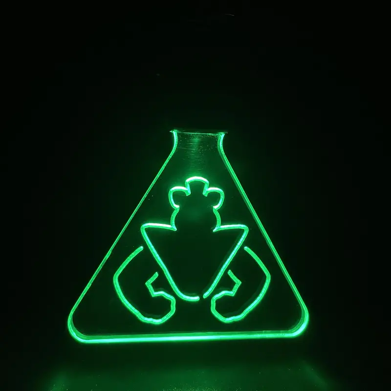 Five Nights At Freddy's Led Light Acrylic Keychain , Christmas Tree Ornament 1