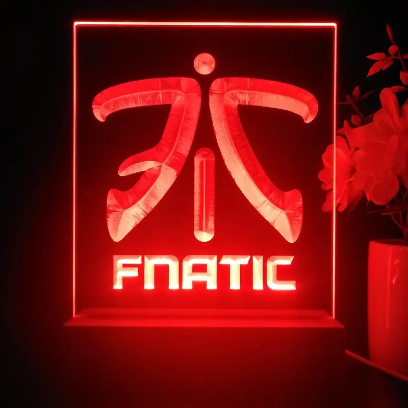 Fnatic Team 3D Illusion Night Light Desk Lamp 1