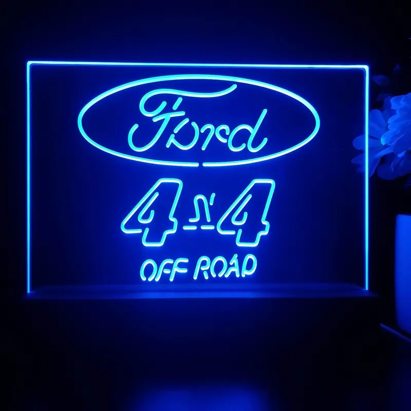 Ford 4X4 Off-Road Jeep 3D Illusion Night Light Desk Lamp 1