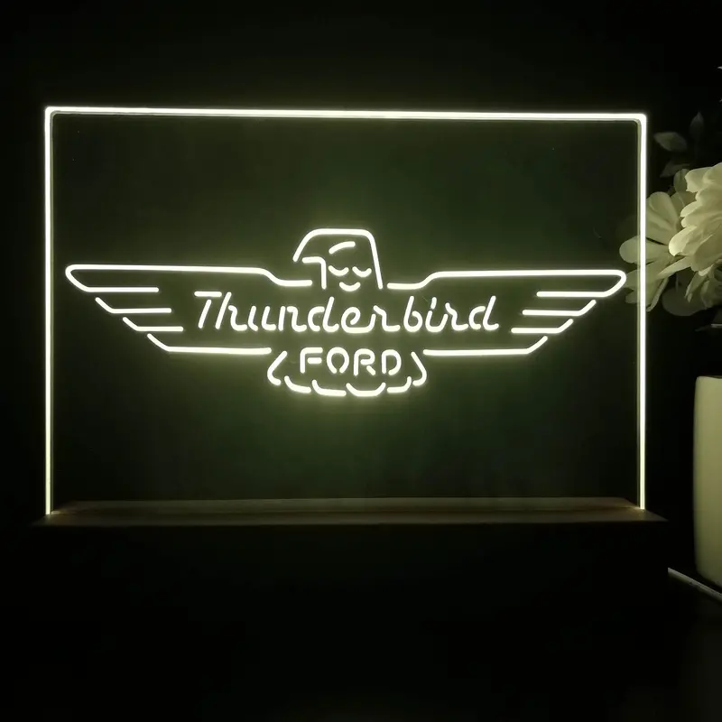 Ford Thunderbird 3D Illusion Night Light Desk Lamp 1
