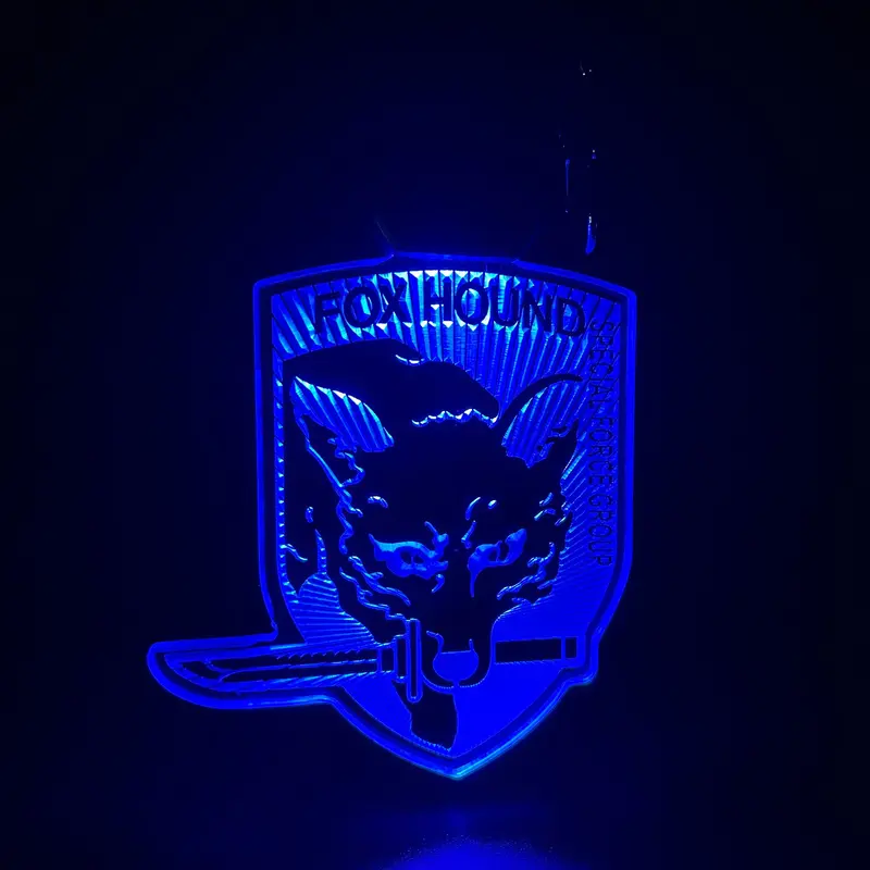 Fox Hound Led Light Acrylic Keychain , Christmas Tree Ornament 1