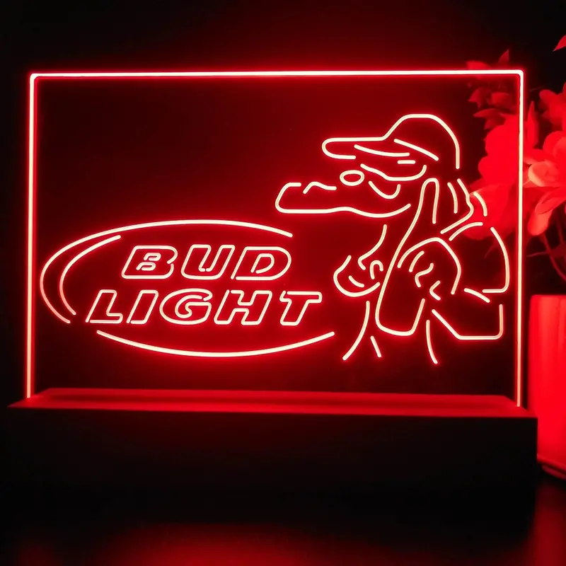 Gators Bud Light Neon Sign Pub Bar Lamp 1