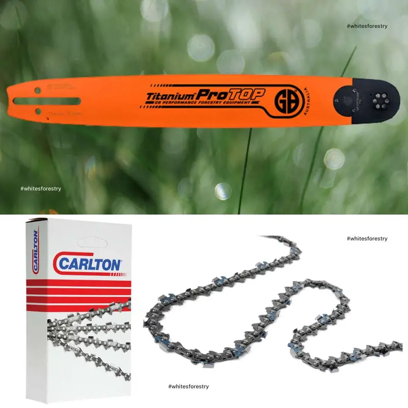 Gb Protop Bar + Carlton Chain 3/8" .058" Fits Hv D009 Husqvarna 1