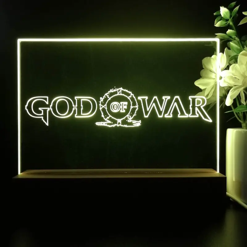 God Of War Neon Sign Game Room Lamp 1