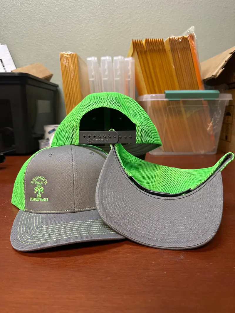 Green & Grey Offset Logo Snapback Hat 1