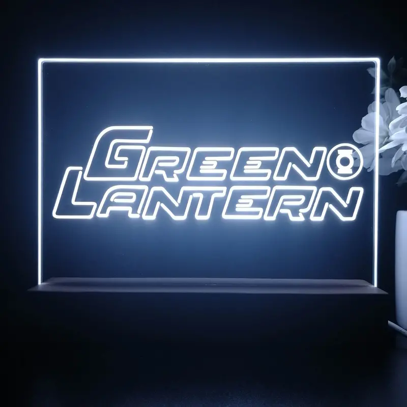 Green Lantern 3D Illusion Night Light Desk Lamp 1