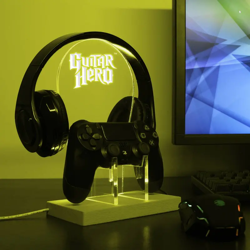 Guitar Hero Led Gaming Headset Controller Stand 1