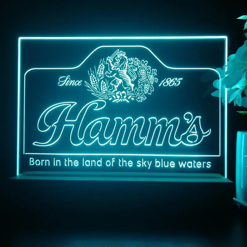 Hamm's Beer Since 1865 Neon Sign Pub Bar Lamp 1